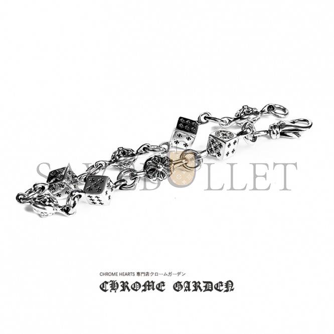 CHROME HEARTS  DICE AND CROSSBALL BRACELET