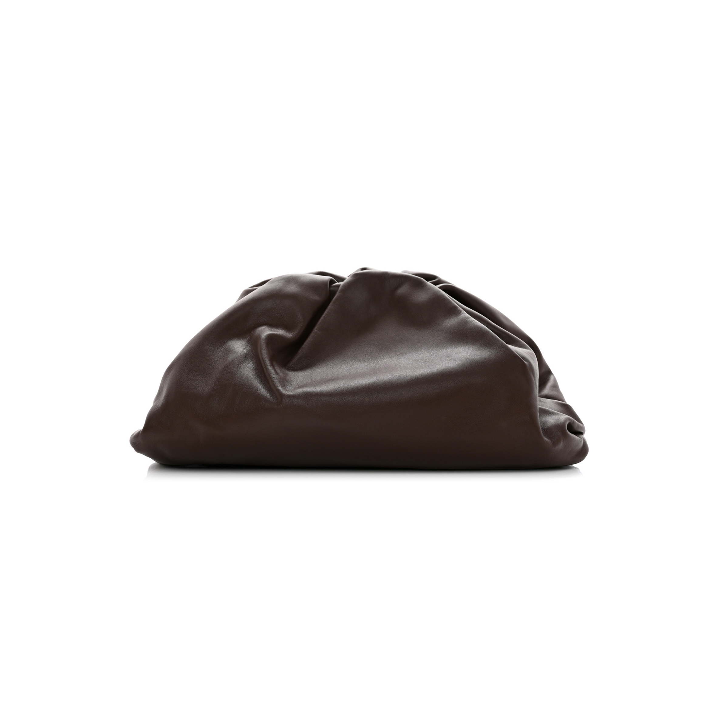 BOTTEGA VENETA SMOOTH BUTTER CALF THE POUCH OVERSIZED CLUTCH BROWNIE (39*19*9cm)