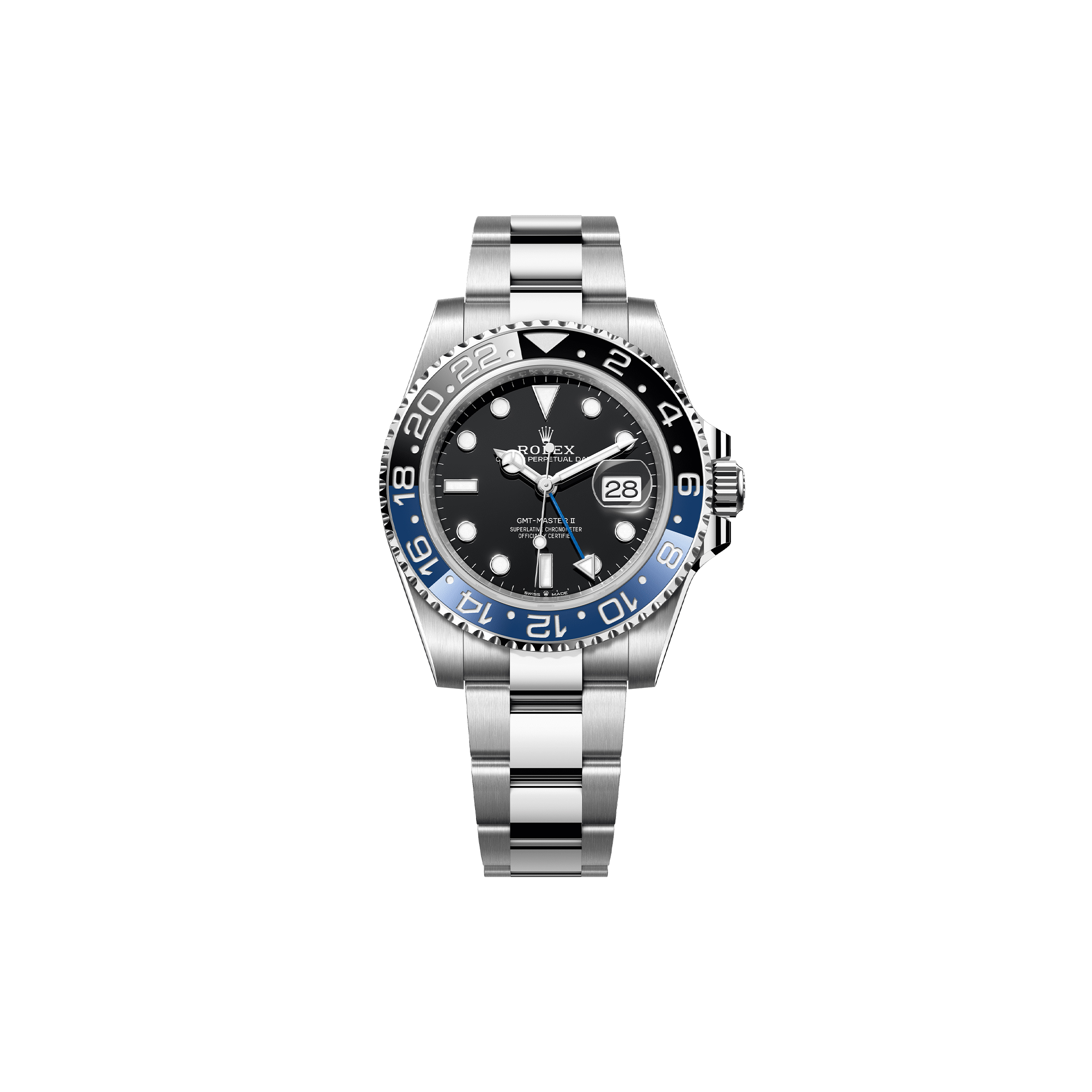 ROLEX GMT-MASTER II OYSTER, 40 MM, OYSTERSTEEL WATCH 126710BLNR