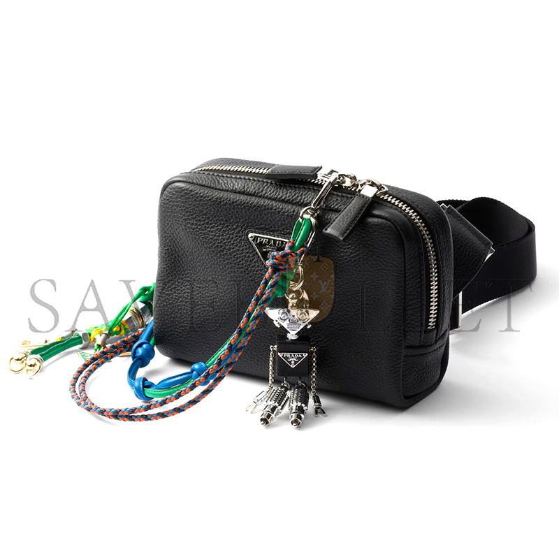 PRADA ROBOT SAFFIANO LEATHER BAG CHARM 2TR102 PRADA ROBOT SAFFIANO LEATHER BAG CHARM 2TR102