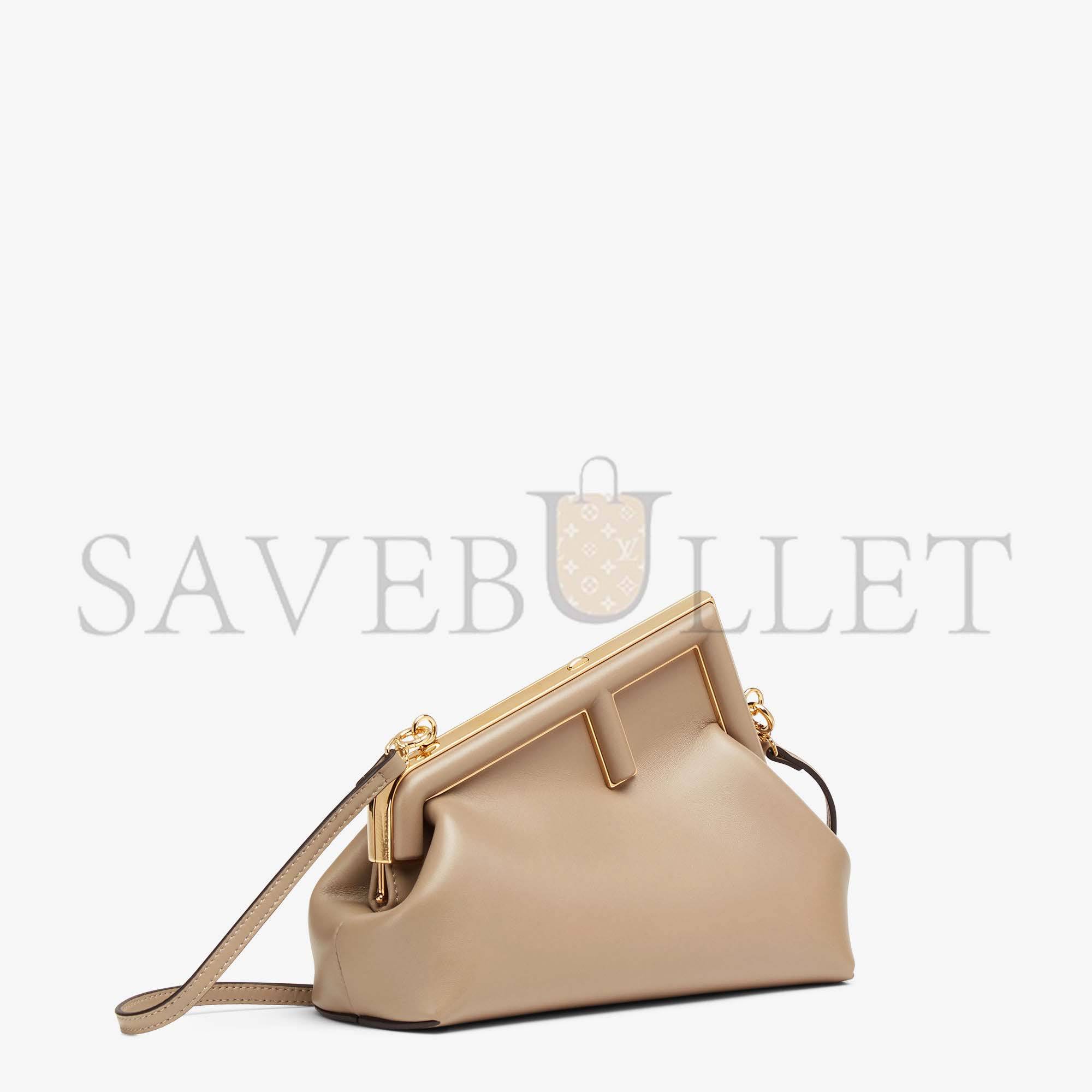 FENDI FIRST SMALL - DOVE GRAY LEATHER BAG 8BP129ABVEF0E65 (26*18*9.5cm)