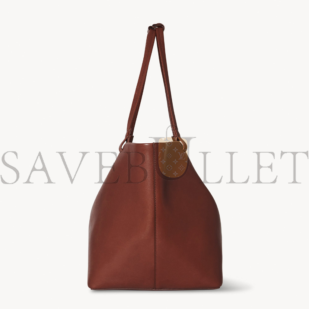 THE ROW PARK TOTE THREE BAG IN LEATHER COGNAC W1272L72CGSG (48*30*25cm)