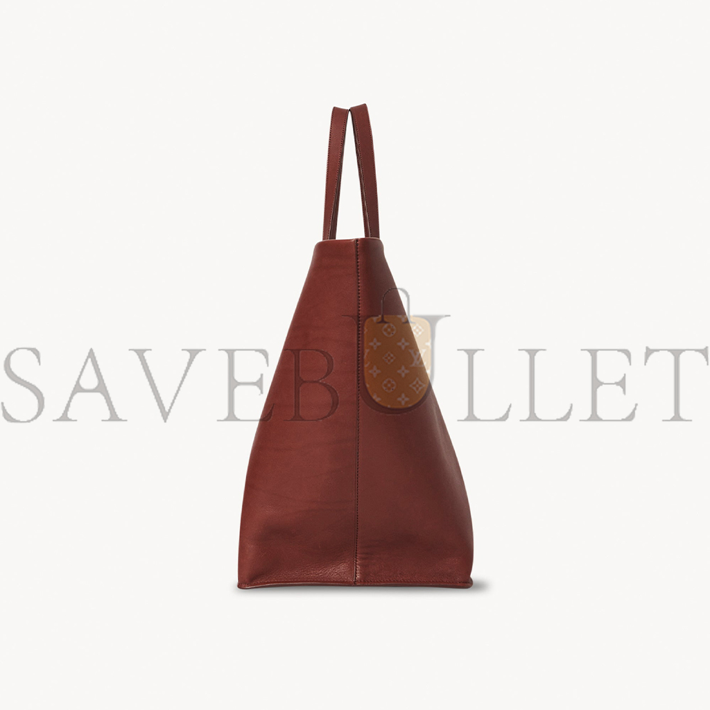 THE ROW XL IDAHO BAG IN LEATHER COGNAC W1592L72CGSG (52*30*23cm)